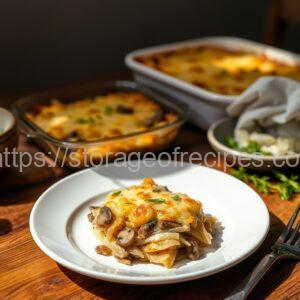 Mushroom and Cabbage Solyanka Baked under Cheese