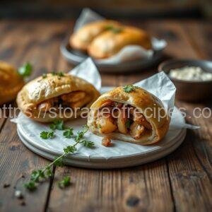 Homemade Hand Pies with Potato and Mushrooms