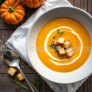 Velvety Pumpkin and Zucchini Cream Soup