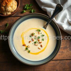 Cauliflower Soup with Almonds