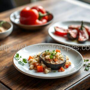 Eggplant Spread with Bell Pepper