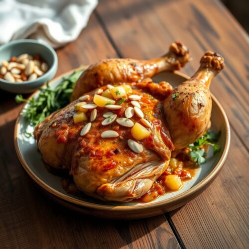 Cornish Hens with Pineapple Chutney