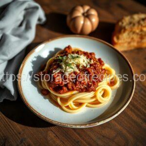 Baked Pasta with Bolognese Meat Sauce