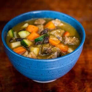 Potato Soup with Prunes and Mushrooms