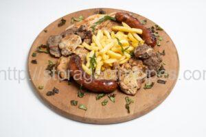 Oven-Baked Meat with Prunes and Quince