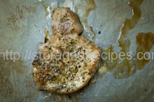 Pork Chops with Green Beans and Prunes